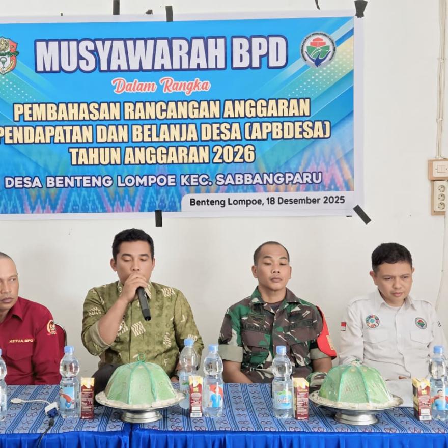 Musyawarah BPD Dalam Rangka Pembahasan APBDes 2026